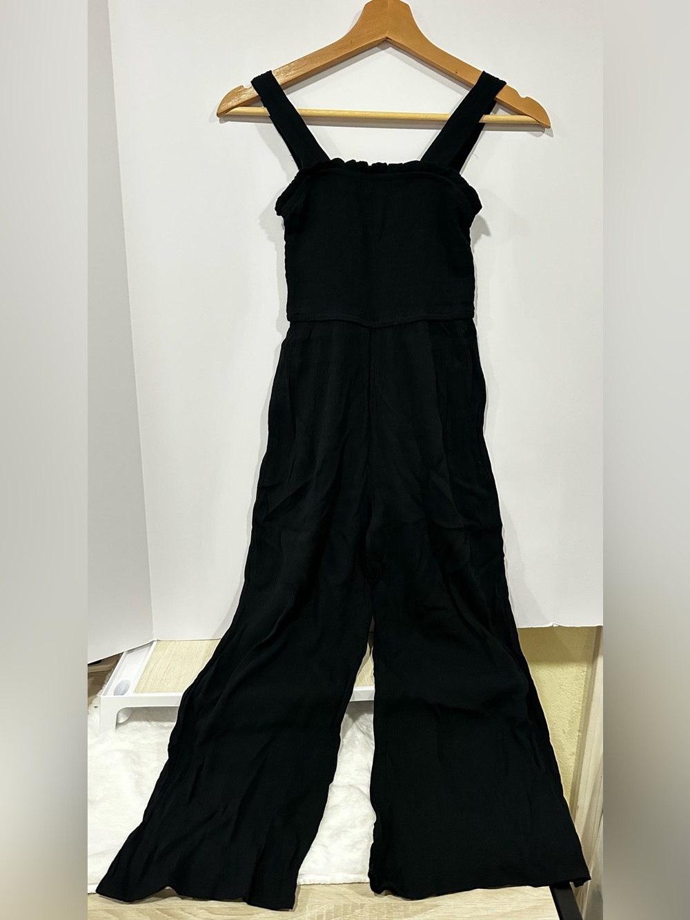 art class Black Sleeveless Wide-Leg Romper girls M(8)